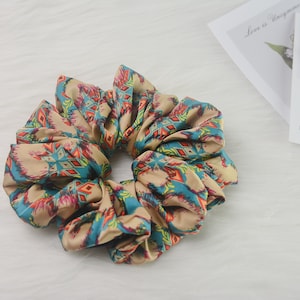 Lovely Floral Handmade Hair Scrunchies Ponytail | Cute Hair Scrunchies | Handmade Scrunchies | Hair Accessories