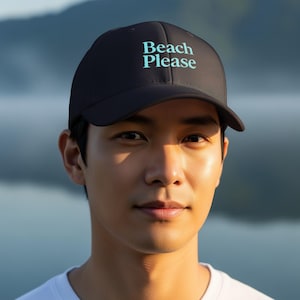 Beach Please Hat: Funny Summer Vacation Dad Cap
