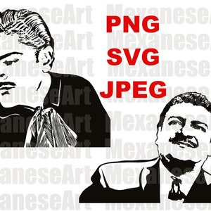 Jose Alfredo Jimenez, PNG, SVG, JPEG, Mexicano, Musik, rancheras, bedruckbar, Grafik-Download, Logo, Sublimation, Silhouette