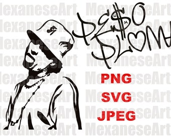 Peso Pluma, PNG, SVG, JPEG, Musica regional, Cricut, Printable, Graphics Download, Logo, sublimation, El bélico