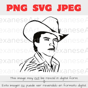 Chalino Sanchez, PNG, SVG, JPEG, Mexicano, Corridos, Music, Printable, Graphics Download, Logo, sublimation, silhouette