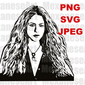 Shakira, PNG, JPEG, SVG, las mujeres ya no lloran, loba como tu, musica, Cricut, Printable, Graphic Download, silhouette , sublimation
