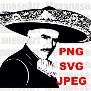 Vicente Fernandez, PNG, JPEG, SVG, Messicano, Musica, Mariachi, Cricut, Stampabile, Download di grafica, Logo, Sublimazione, El Rey