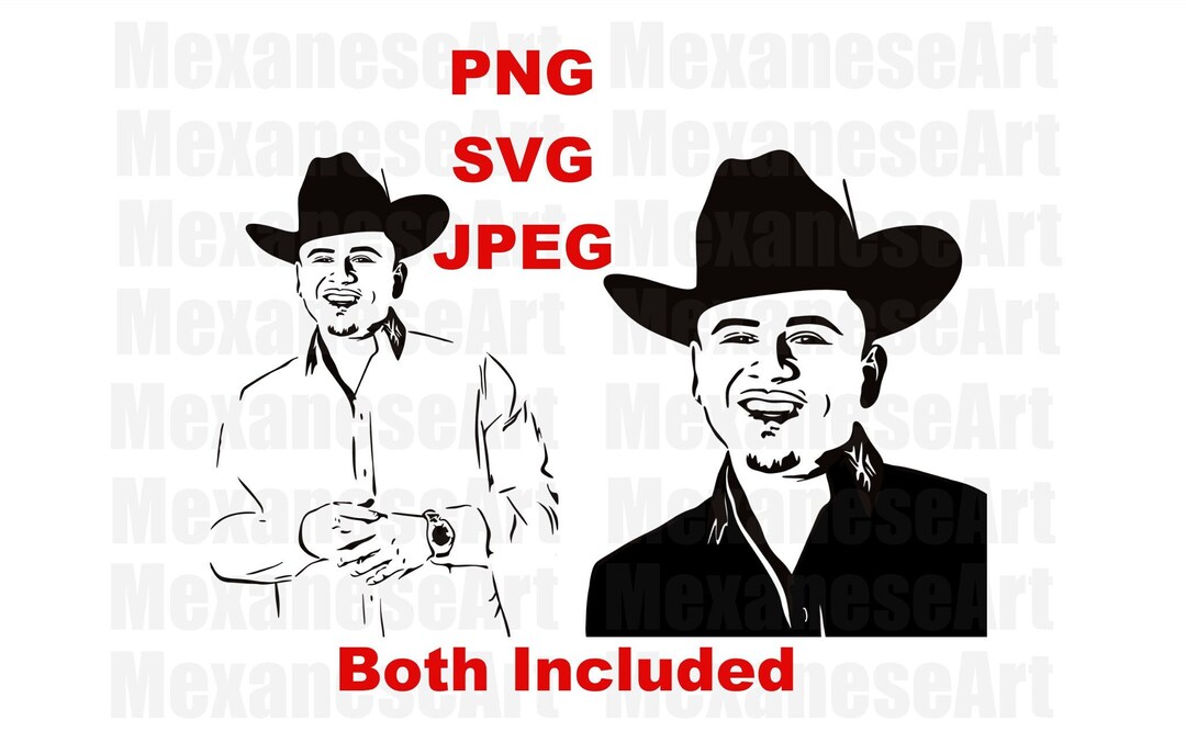 Fuerza Regida, Jesus Ortiz, PNG, JPEG, SVG, Banda, Mexican, Cricut