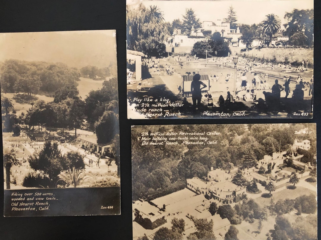 Lot of 3 RPPC Real Photo Postcards Old Hearst Ranch Pleasanton