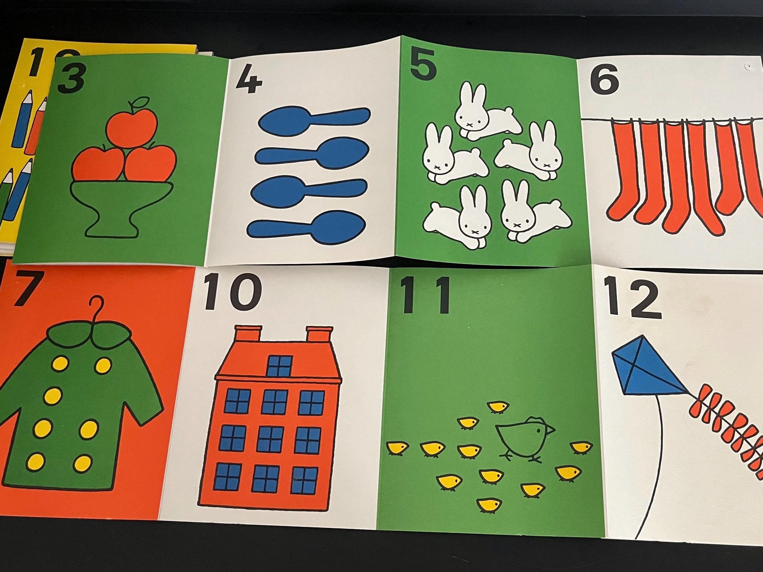 1972 Dick Bruna's 1 2 3 and Lower Case Alphabet Frieze Complete