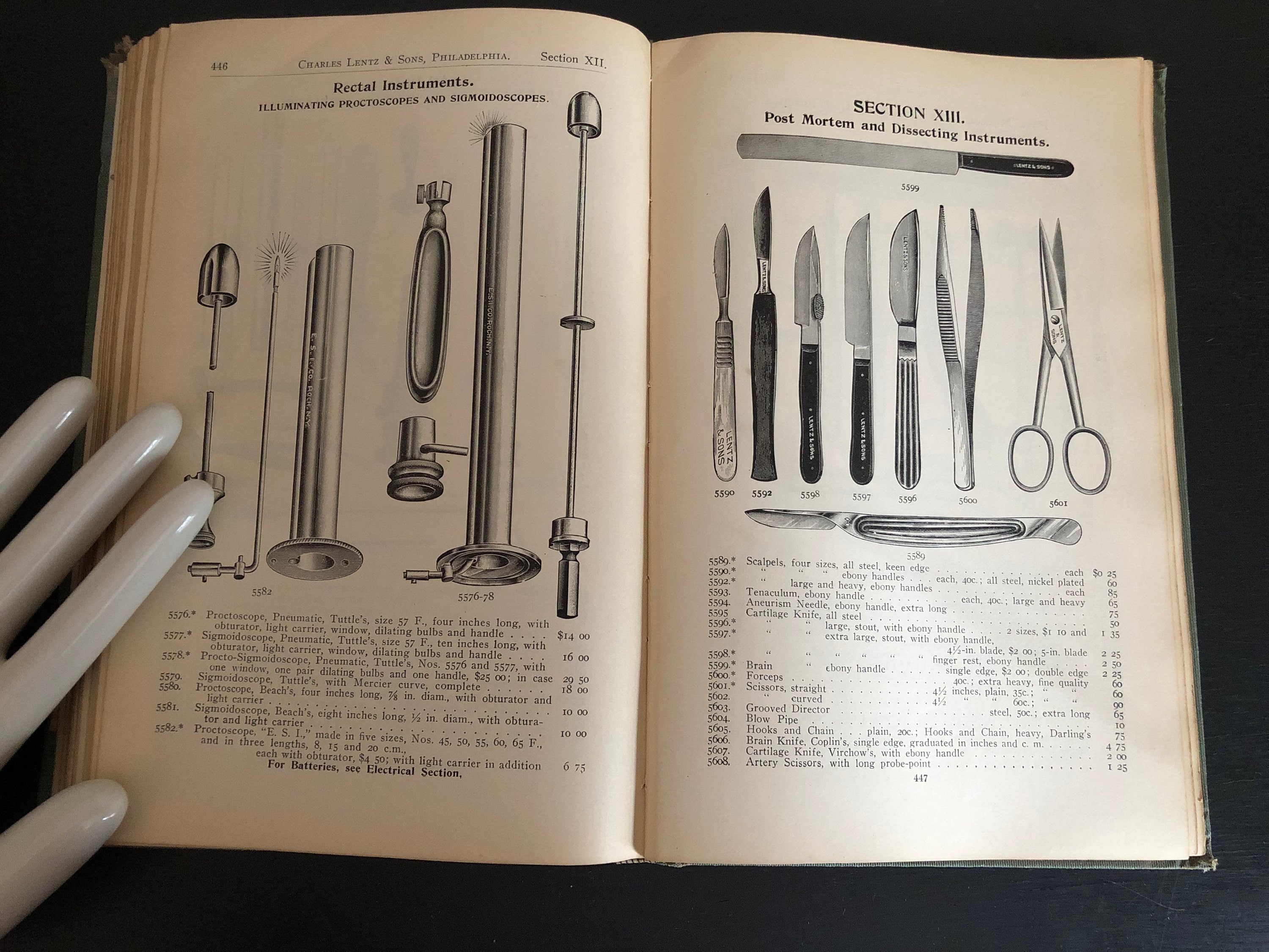 専用　SURGEON 110, 111, 157 3冊セット 1911 Charles Lentz & Sons 7th Edition Catalogue Surgical