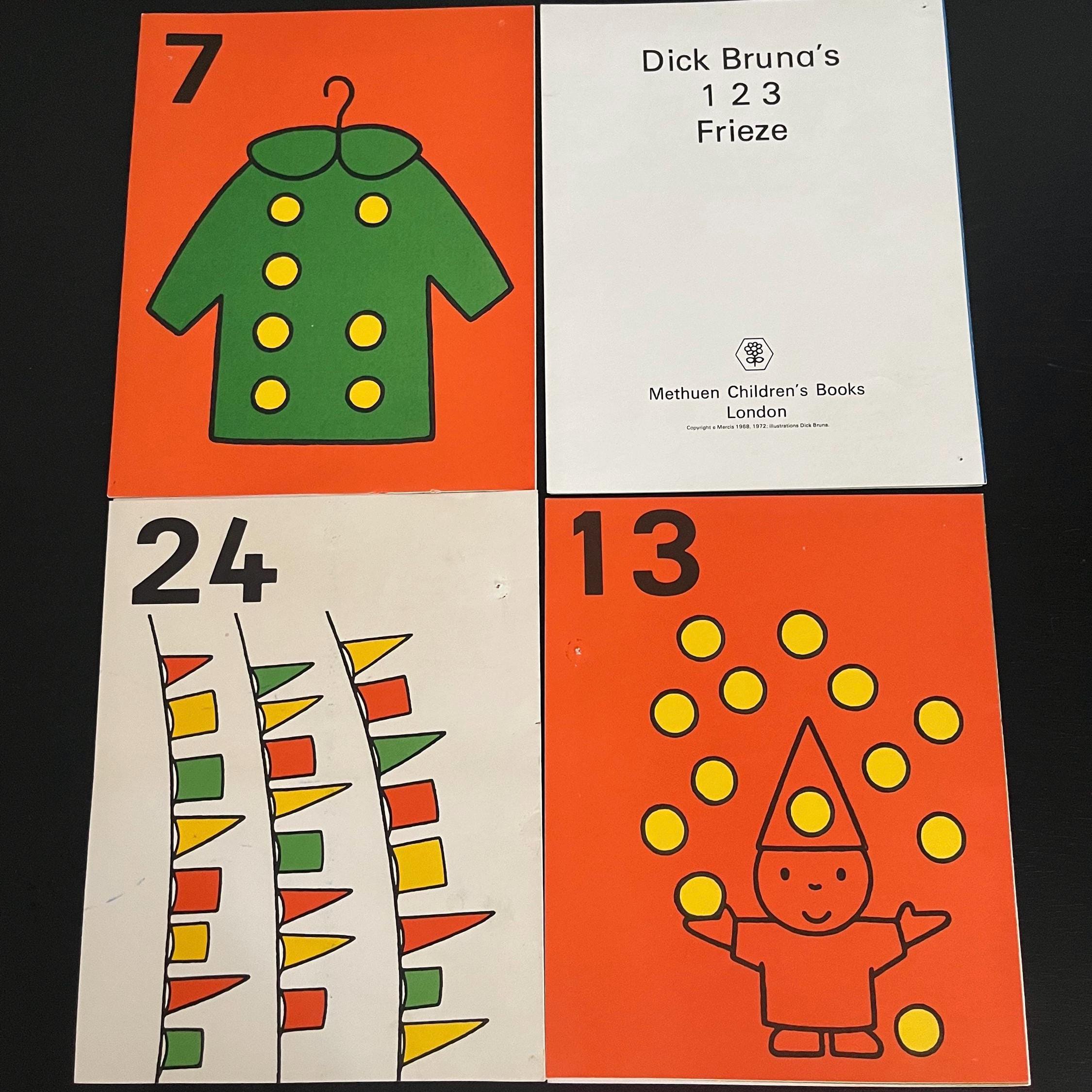 1972 Dick Bruna's 1 2 3 and Lower Case Alphabet Frieze