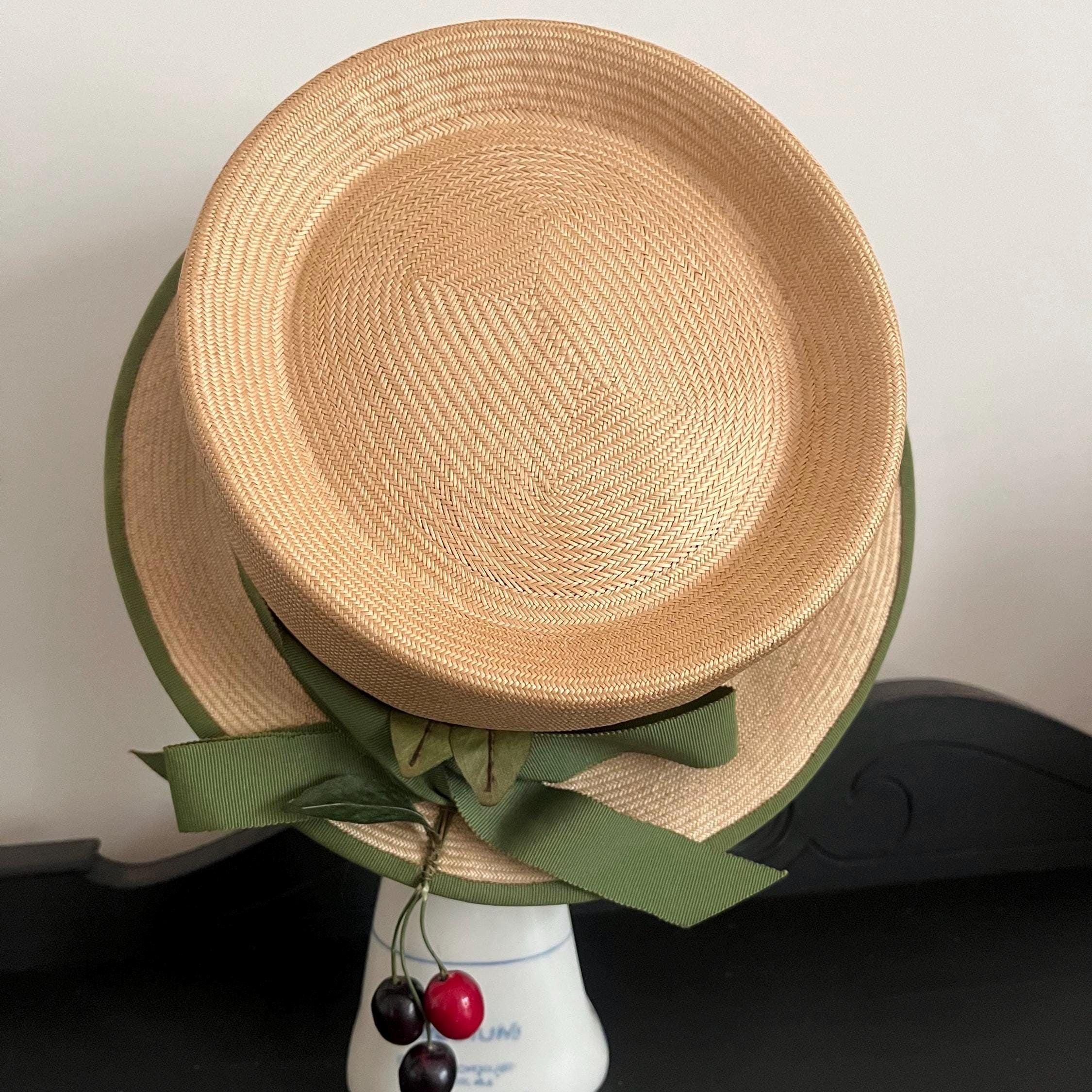 Vintage Lilly Dache silk straw hat Lilly Dache Hats - Etsy main image 2