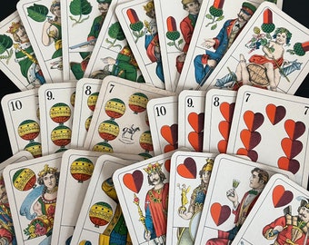 ポーランドの森の町から/ Antique Playing Card Set with Caving