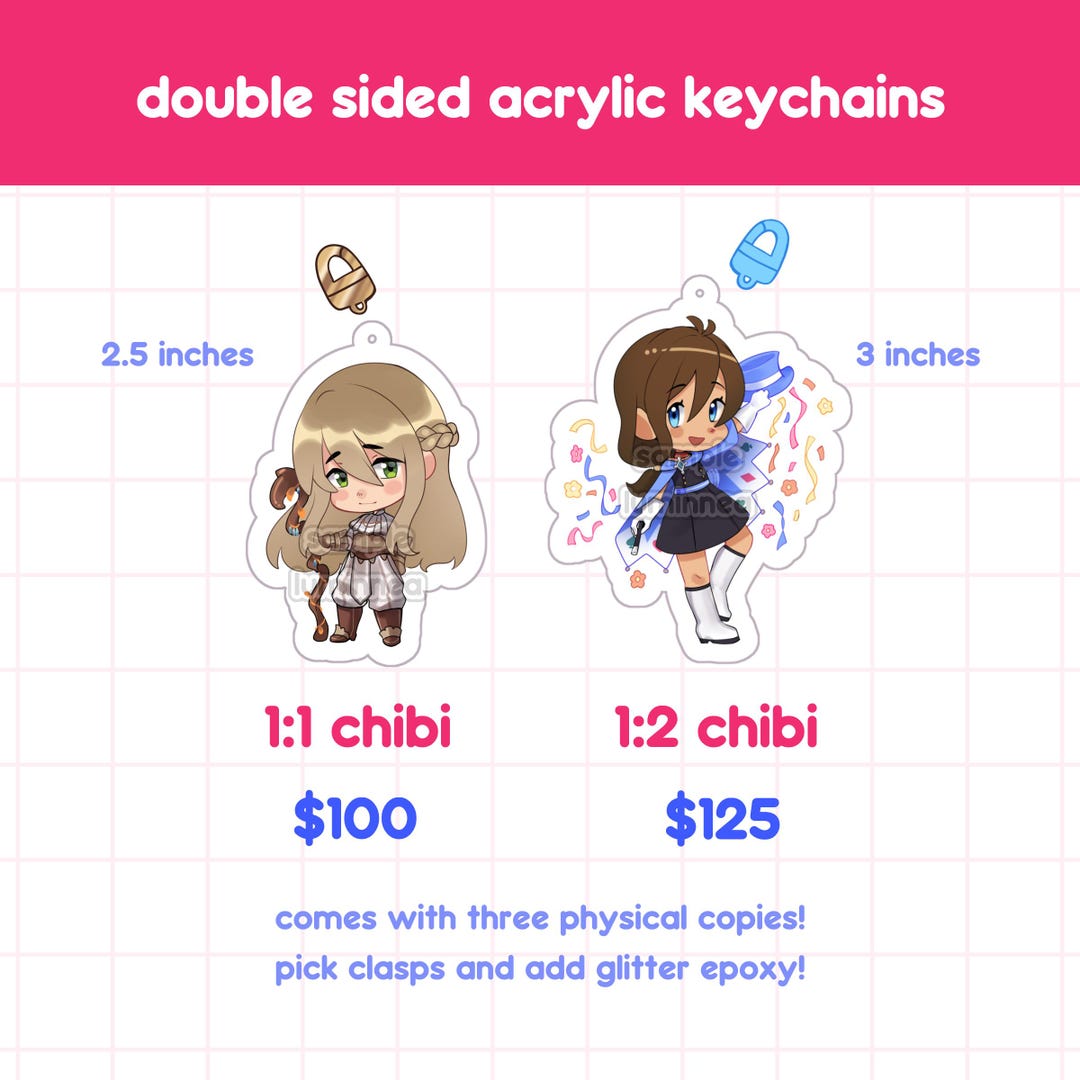 Custom Acrylic Keychains - Etsy