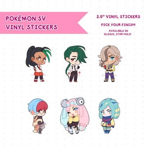 Pokémon SV Vinyl Stickers