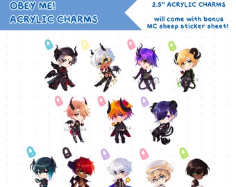 Obey Me! Acrylic Charms