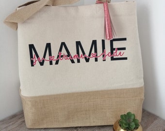 Sac coton et jute Mamie