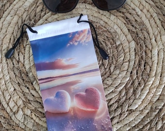 Etui à lunettes plage