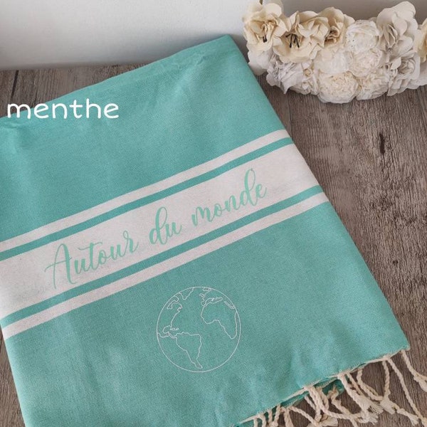 Personalized foutas/beach towel/bath sheet/foutas/personalized gift