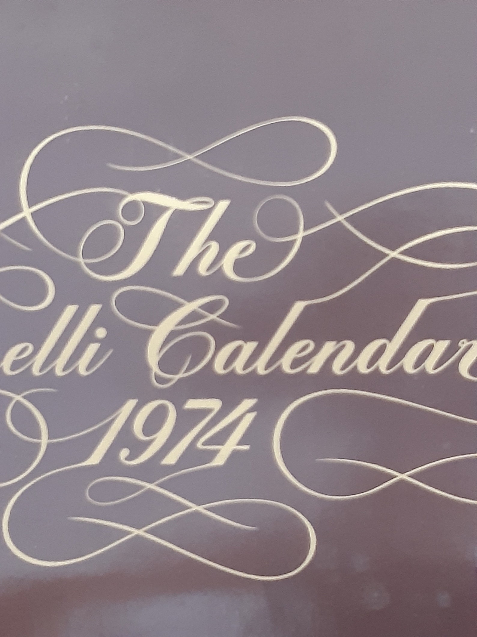 Vintage Pirelli Calendar 1974 Limited Edition Etsy UK