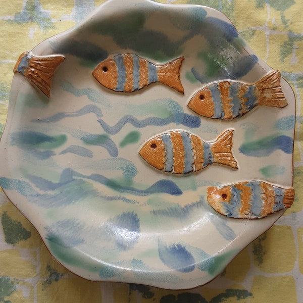 Tim Taylor Pottery - Fish plate/bowl - Studio Pottery