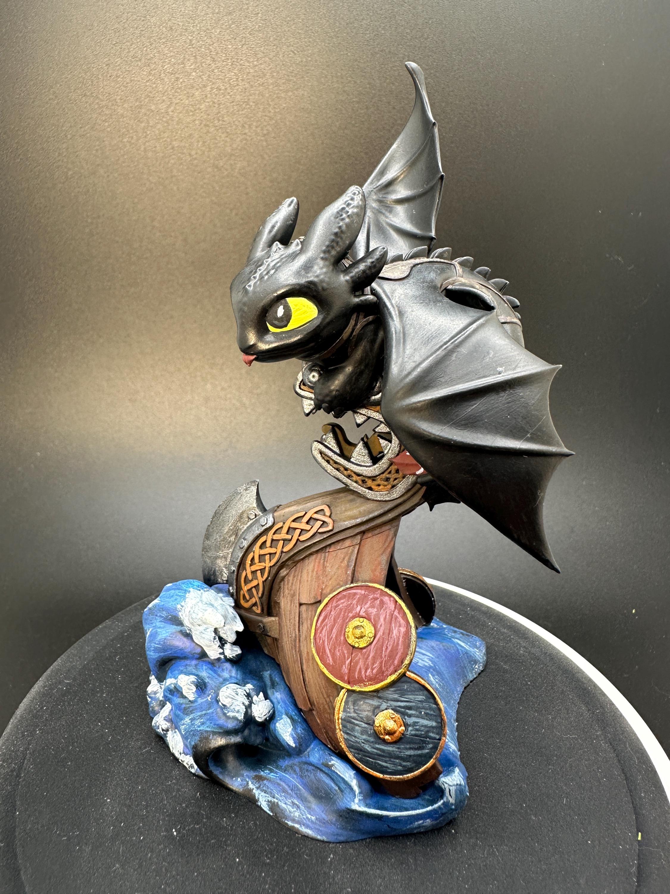 A Gentle Toothless Dragon - Etsy