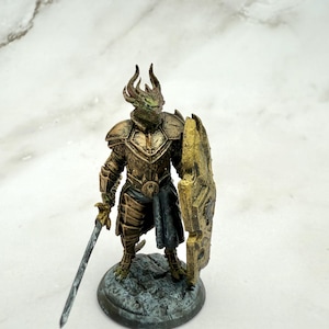 Dragonborn Paladin Miniature Hand Painted