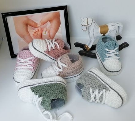 Baby Turnschuhe Converse Chuck Gestrickte Babyschuhe Converse