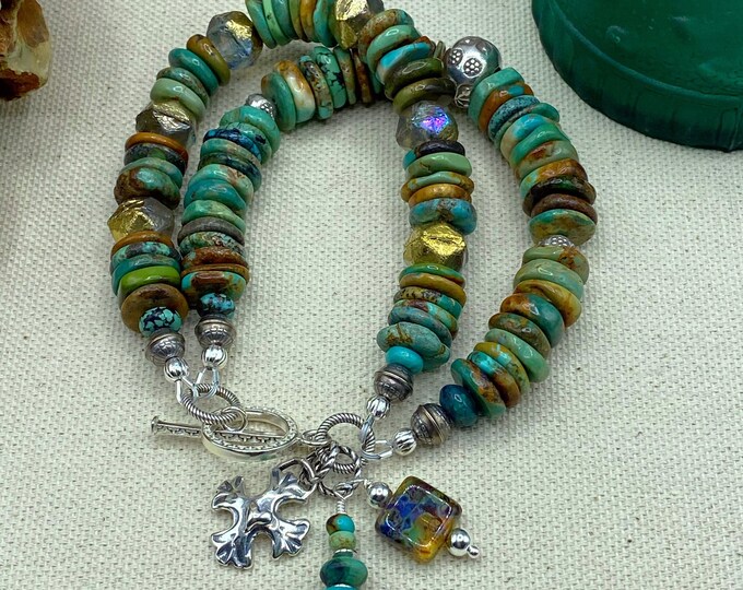 Turquoise Bracelet, Hubei Turquoise, Turquoise Multistrand Bracelet ...