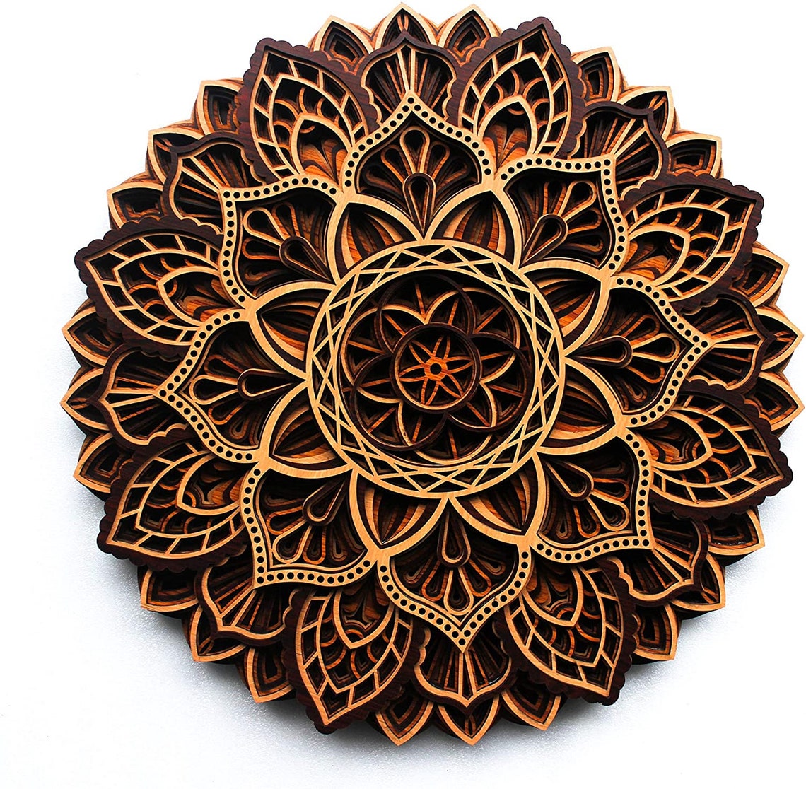 Beautiful Wood Multilayer decoration mandala wall art for Etsy