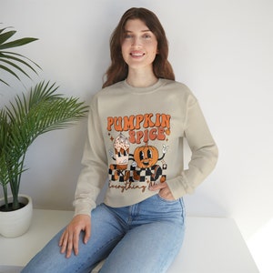 Kürbis-Gewürz-Sweatshirt, Kürbis-Gewürz, Kürbis-Gewürz-Sweatshirt, niedliches Herbst-Sweatshirt, Kürbis-Sweatshirt, Thanksgiving-Sweatshirt