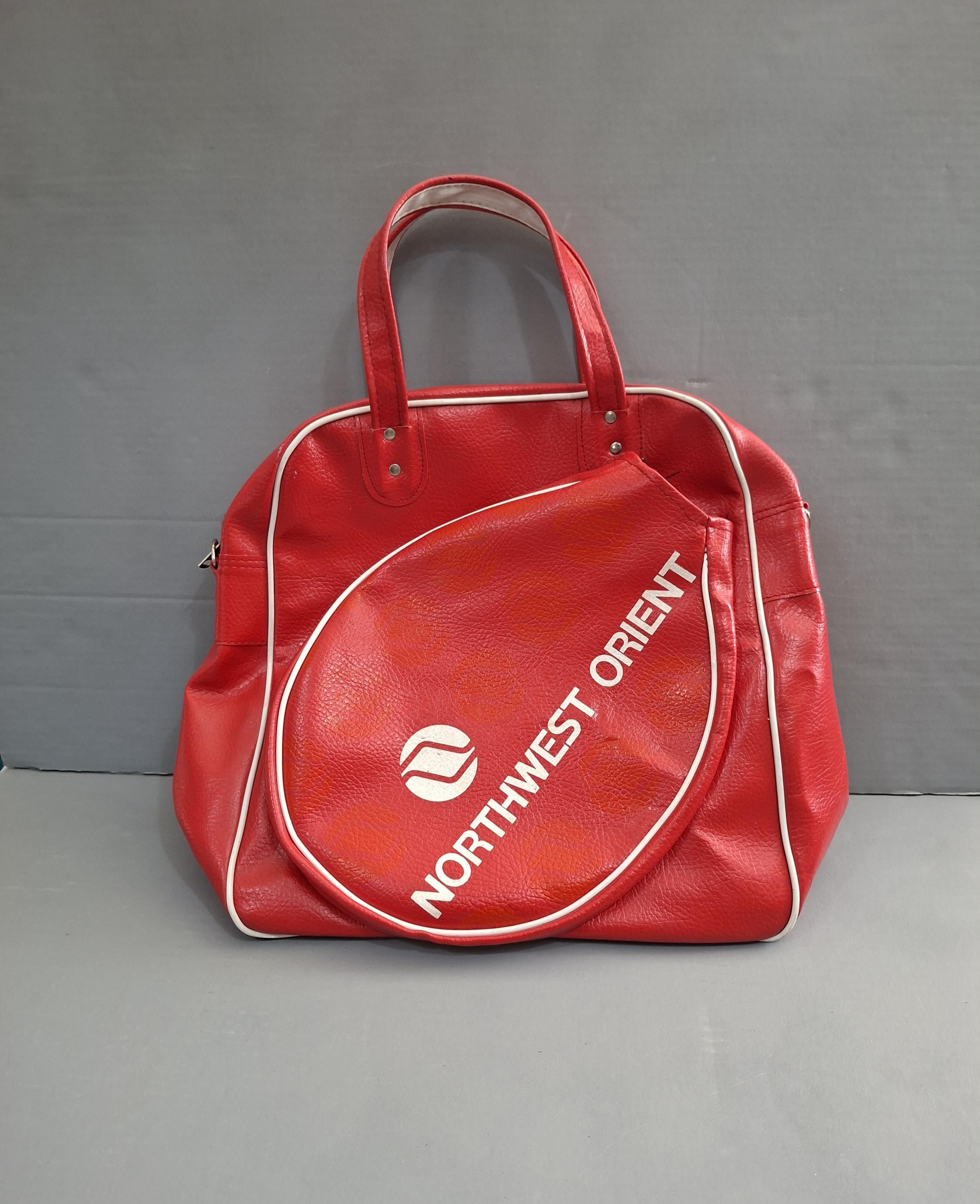 Northwest (Orient) Airlines Bag - Bowling Bag Style with Separate Racket Pocket