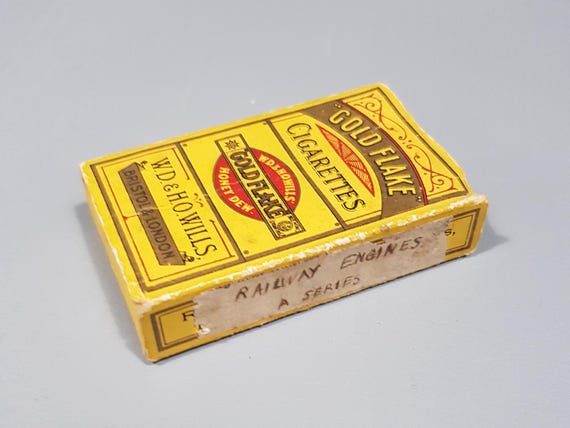 Vintage W.D. & H.O. Wills Gold Flake Cigarette Boxes - Set of 2