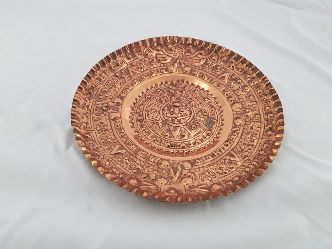 Vintage Ornate Hand-made Copper Display Wall Plate C1970s - Etsy