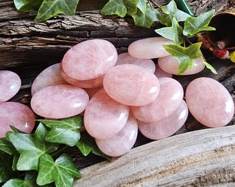 Rose Quartz Palm Stone