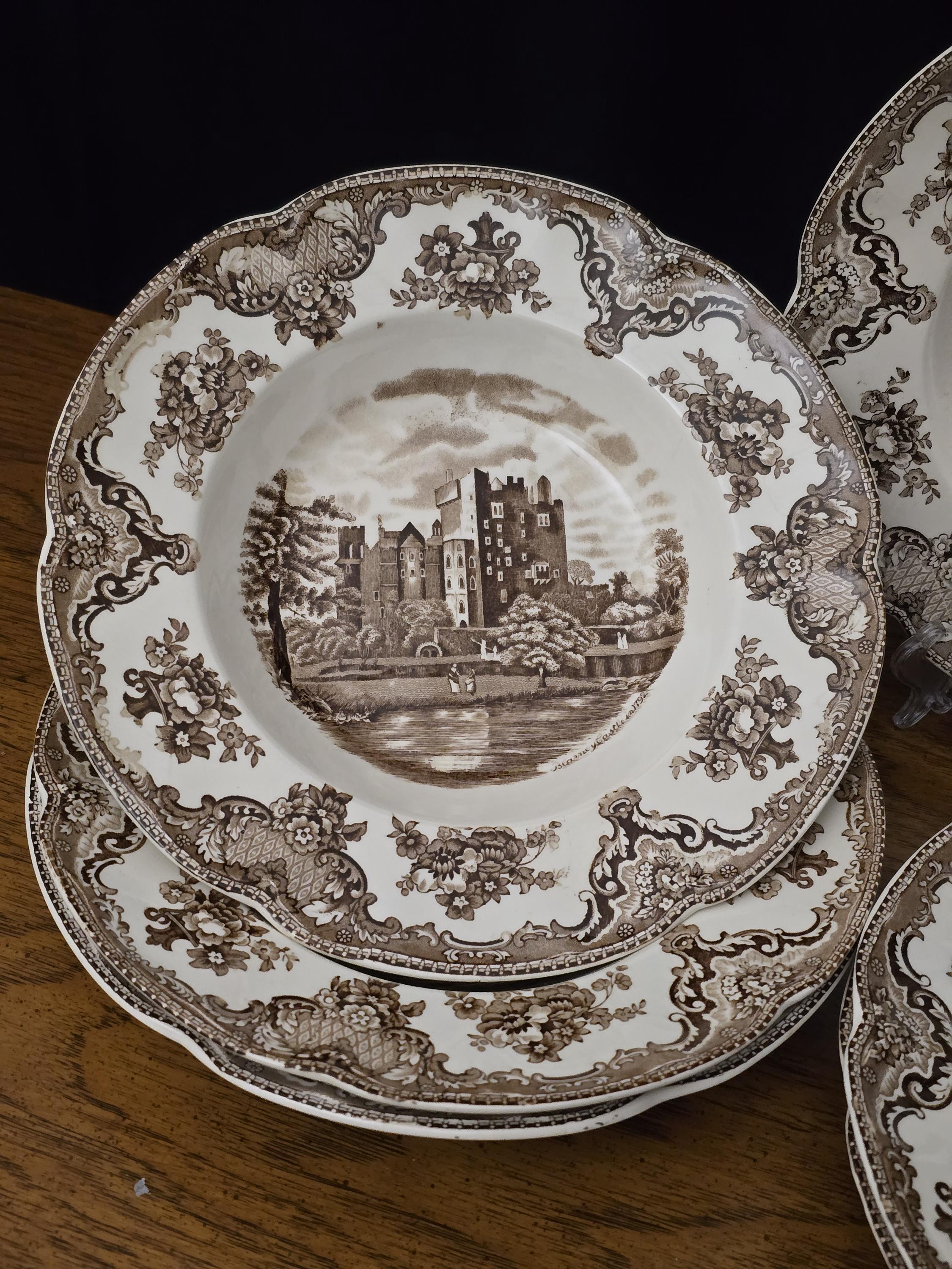 Old Britain Castles Soup Bowls, Johnson Brothers Brown