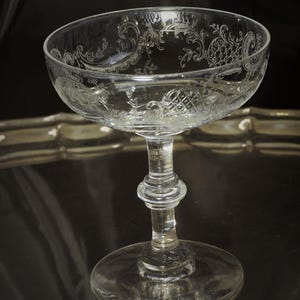 Baccarat champagne coupe &quot;Rocallie&quot; crystal
