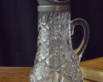 Antique glass pitcher EAPG McKee Glass Company Dates from 1904 to 1910