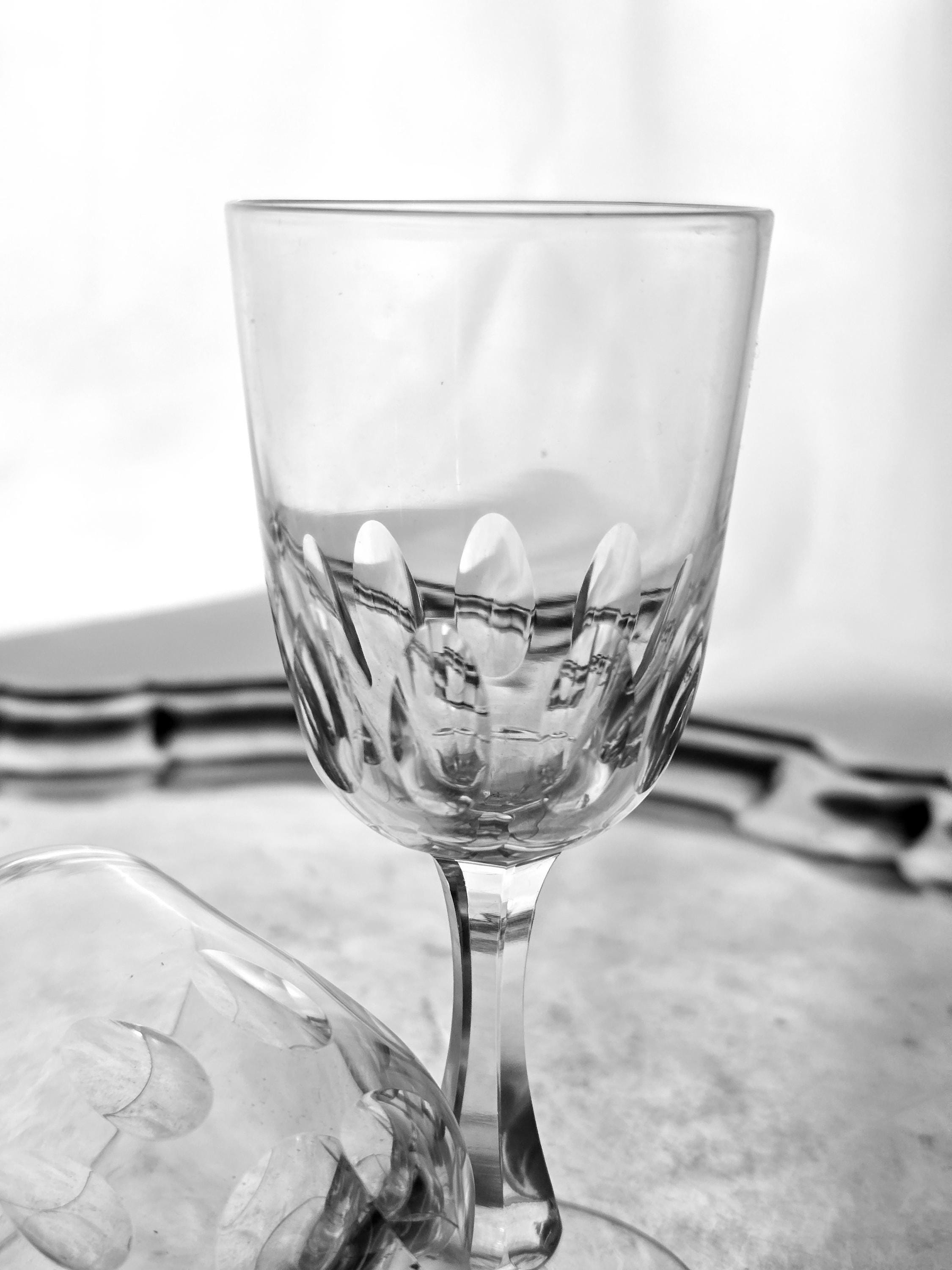 Antique Victorian Pair Wine Glasses 1880s Collectable - Etsy Israel