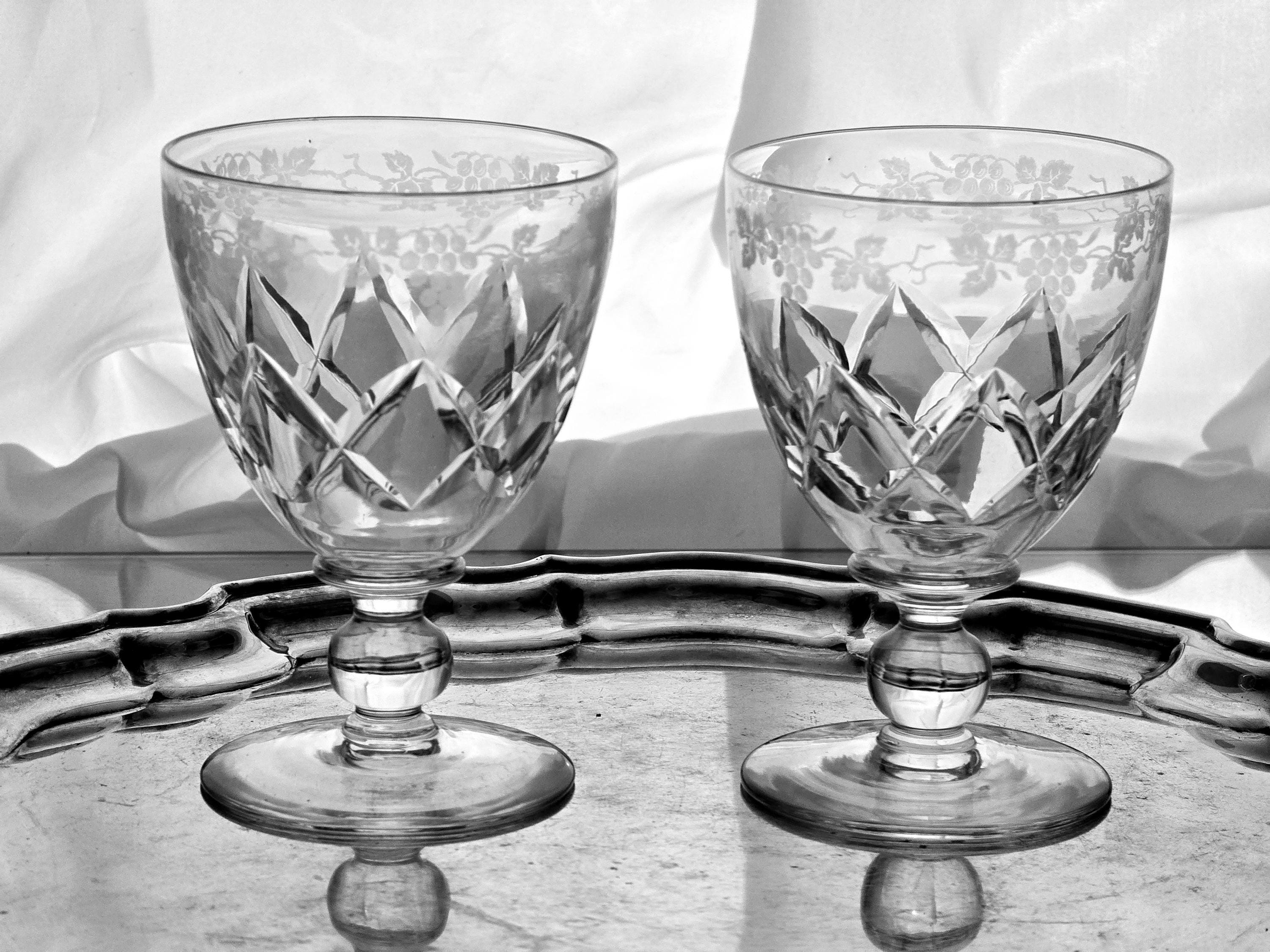 1920s Crystal Goblet - Etsy