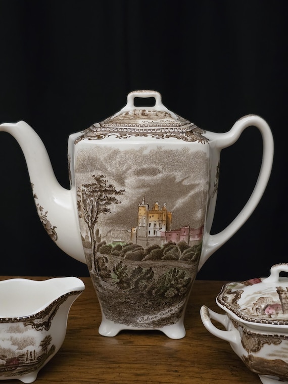 Johnson Brothers Coffee Set Complete Old Britain Castles by Brown