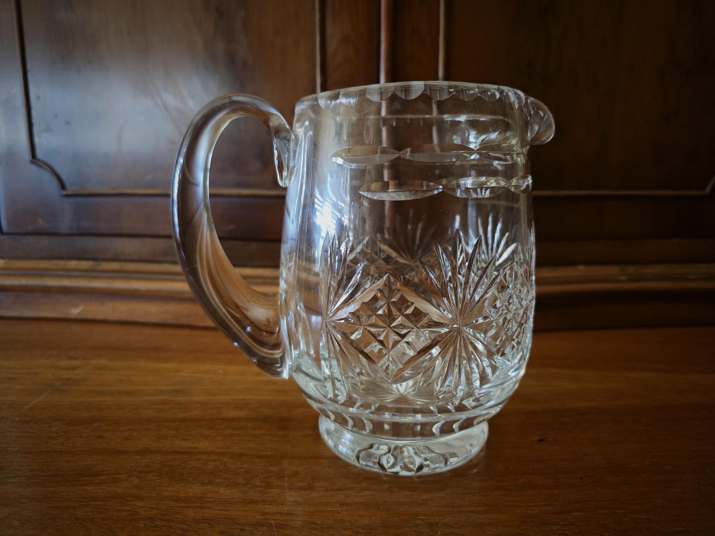 Thomas Webb Footed Jug / Ewer / Pitcher Regency Pattern Cut  display picture 1