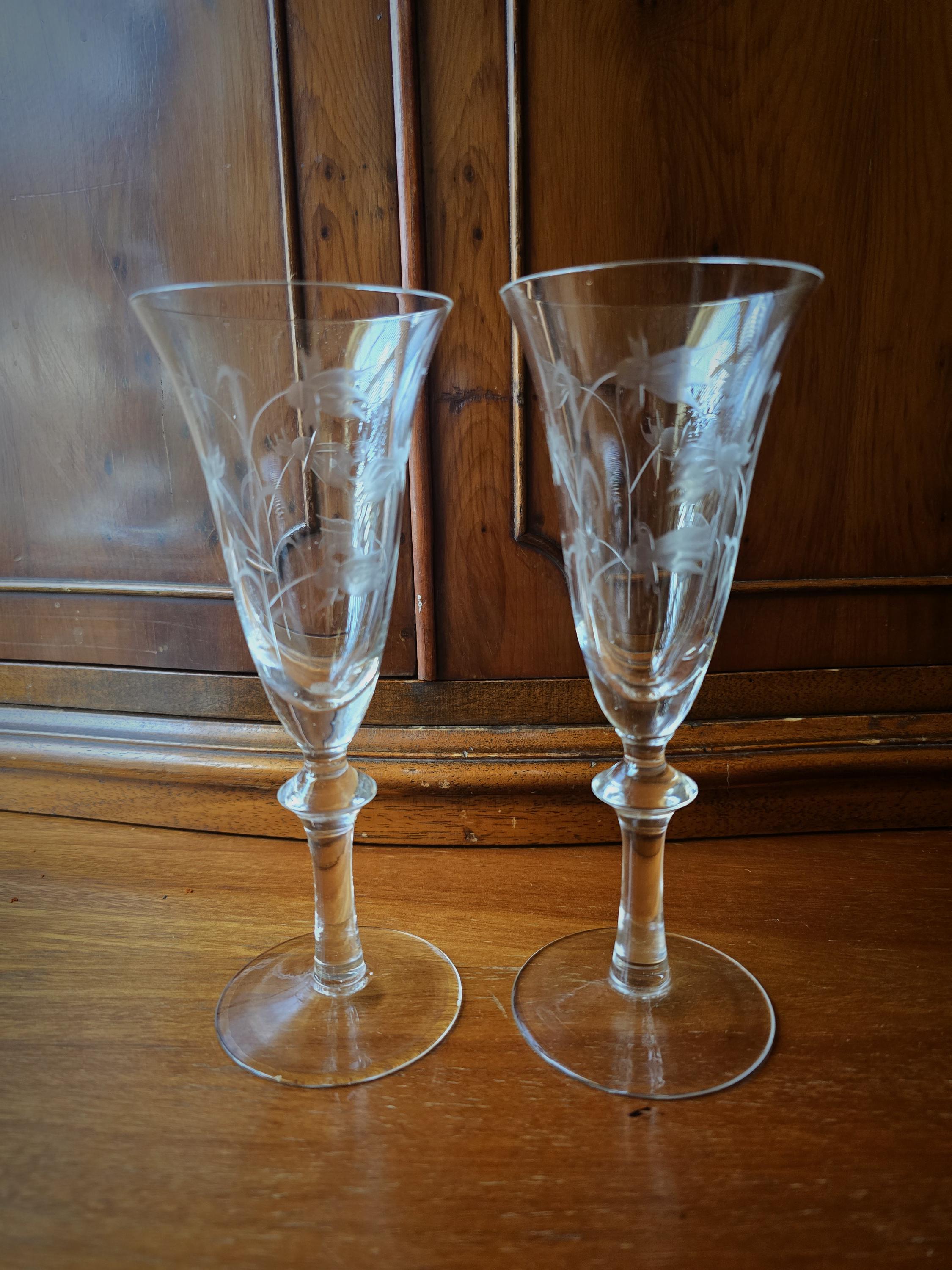 5点セット フラワー装飾 ワイングラス＆デキャンタ セット エレガント  