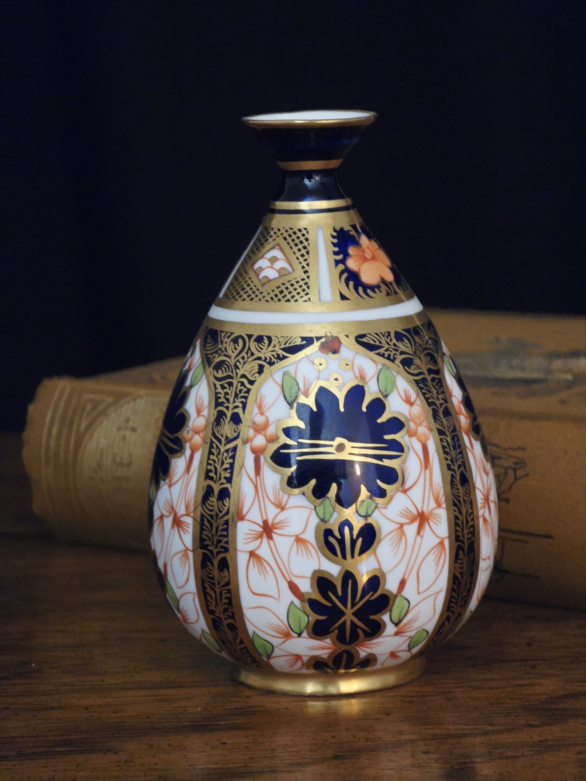 Antique Royal Crown Derby Vase - Etsy