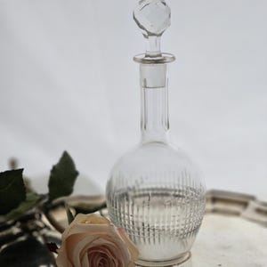 Baccarat Crystal&quot; Nancy&quot; pattern crystal cut   liquor / cordial decanter 1908 France