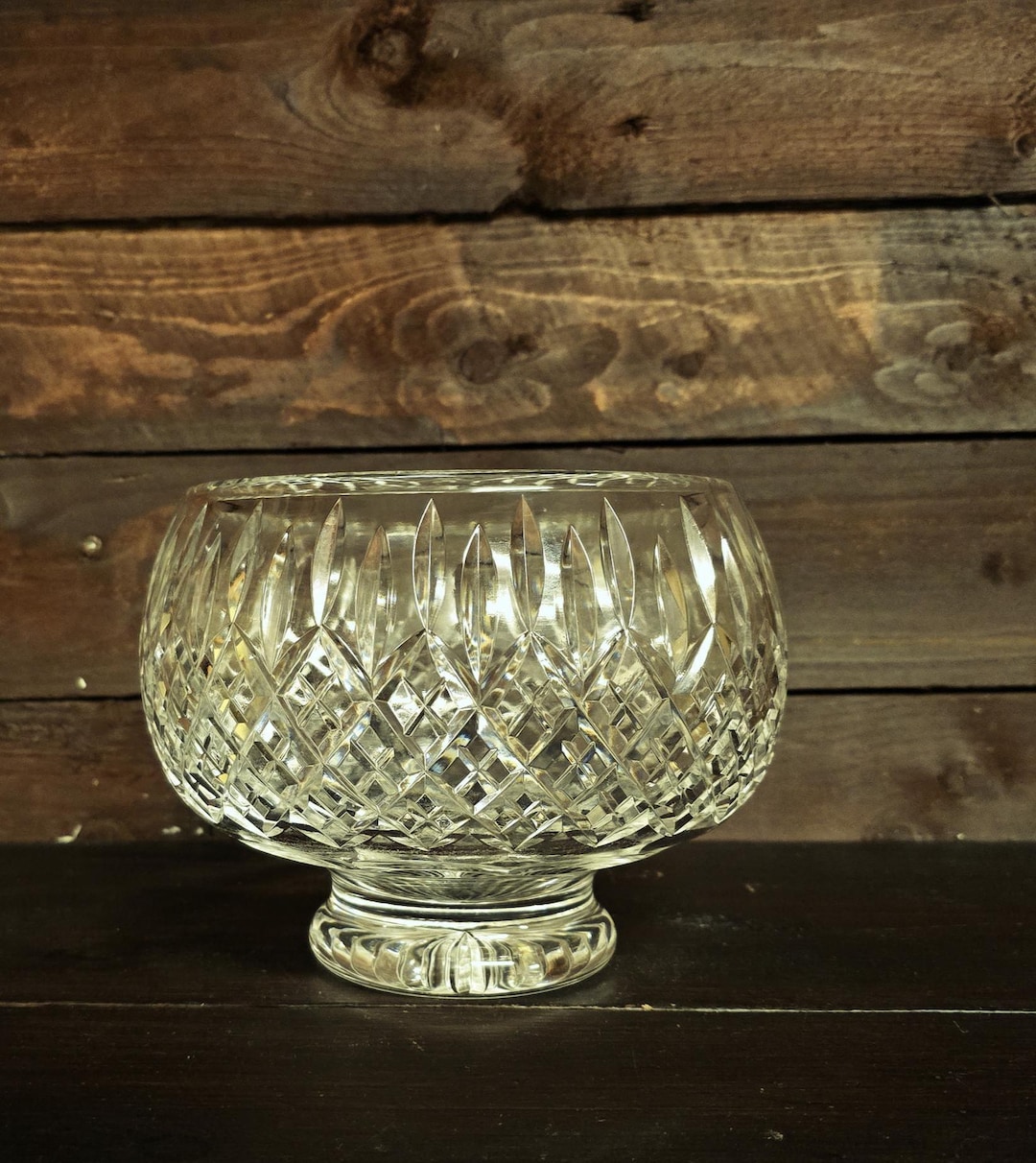 【廃盤】英国製　STUART スチュワートクリスタル　センターピース　大皿 Stuart Crystal Shaftesbury Bowl: Large Vintage England Centerpiece