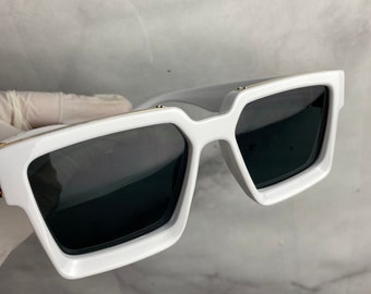 Men's White Sunglasses,white Sunglasses Gold Frame,trendy