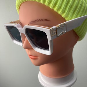 Lunettes de soleil rétro blanches pour homme, lunettes de soleil millionnaire tendance, lunettes de soleil carrées blanches pour femme, LUNETTES millionnaire UNIQUEMENT
