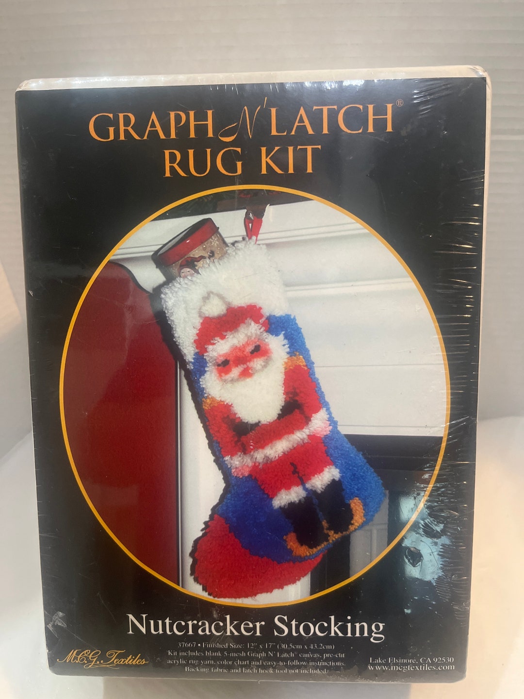 Vintage Graph & Latch Rug Kit Nutcracker Etsy