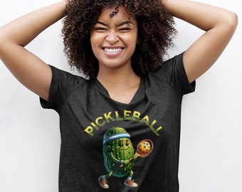 Pickle Playing Pickleball T-Shirt - Funny Dill Pickle Sport Tee