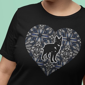 Pawfect Love: Dog-Inspired Heart Pattern T-Shirt Unisex Dog Lover Valentine
