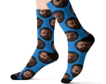 Custom Face Cut-Out Socks - Personalized Photo Gift, Unique Printed Face Socks