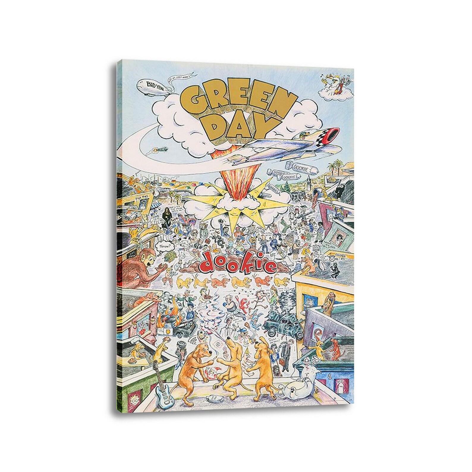 Dookie album cover Poster Green Day Canvas Art Painting Etsy